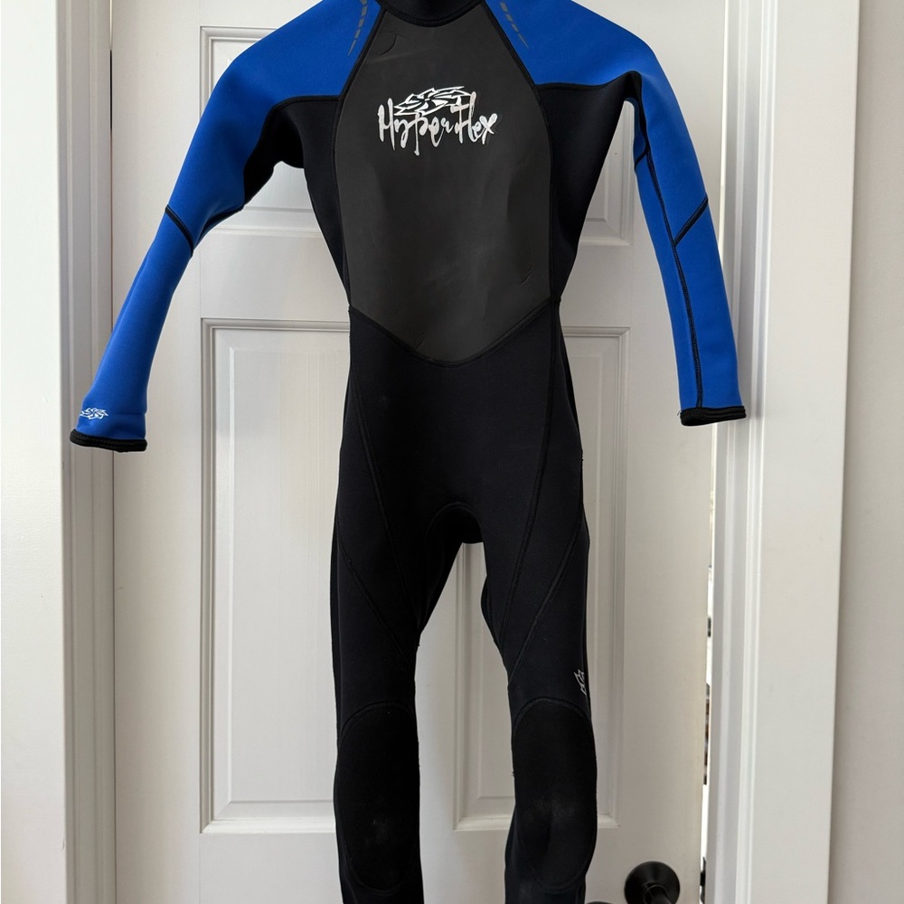 Hypeflex Kids Swim Rashguard - Black and Blue